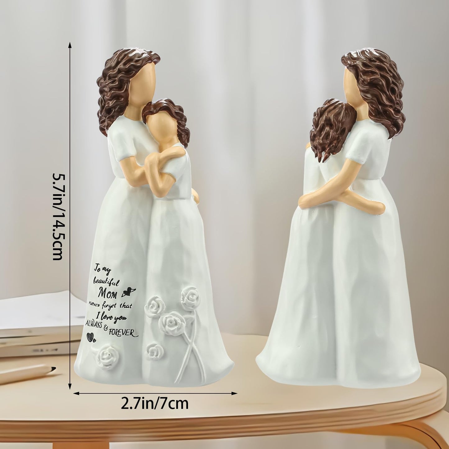 LIGETON Mothers Day Mom Gifts for Mom from Daughter,Cool Birthday Gifts for Women Wife Christmas Stocking Stuffers Unique Gift Ideas for Mama Grandma Aunt Hand-Painted Figure Sculpture Presents