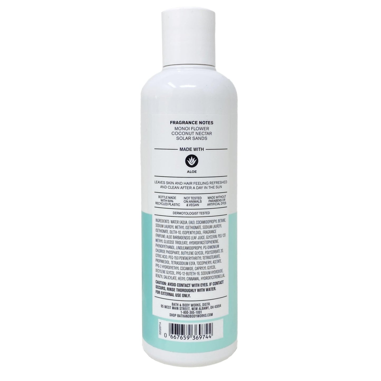 Bath & Body Works Tahiti Isle 3-Pack Aloe Hair & Body Wash Bundle with an Aloe Vera Bar Soap
