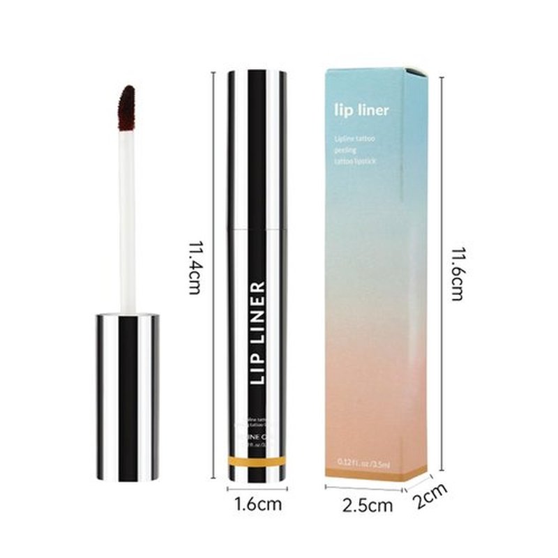 Yetxici Qorva Peel off Lip Liner Stain, Qorva Lipstick, Timbersonic Peel off Lip Stain, Lip Stains for Women, Matte Nude Lip Tattoo Liner, Lip Stain Peel off Long Lasting Waterproof(3pcs)