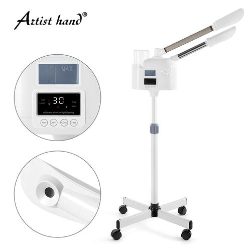 Professional 2 in 1 Facial Steamer Upgrade Esthetician Steamer with hot & Cold Nozzle Beauty Salon Spa