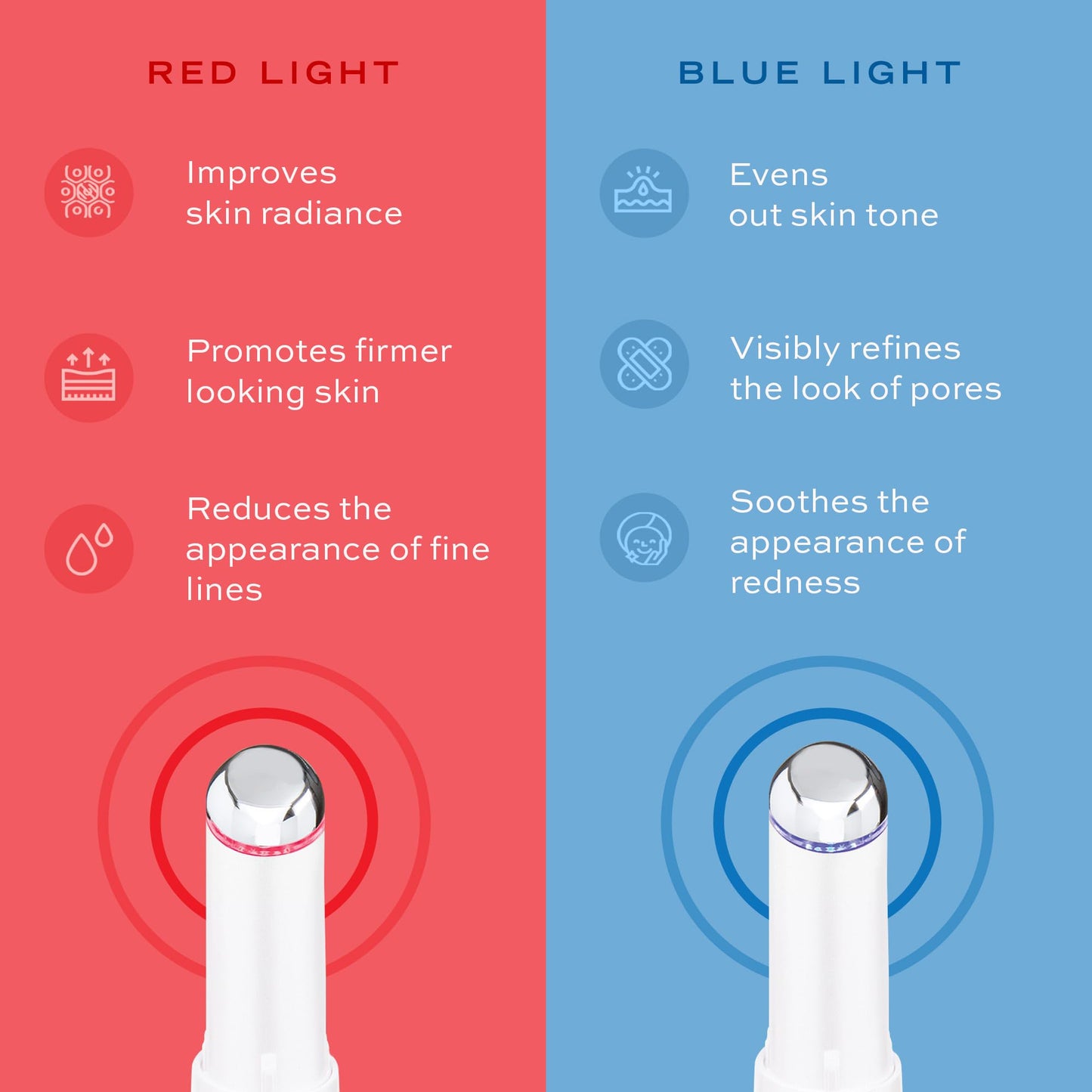 YOUTHLUX Eye & Face Wand/Tool – Heated Eye Wand with Vibration for Puffiness, Tired Eyes, Brighter Under Area, Redness Relief, Product Absorption, Smoother Skin & Relaxing Massage