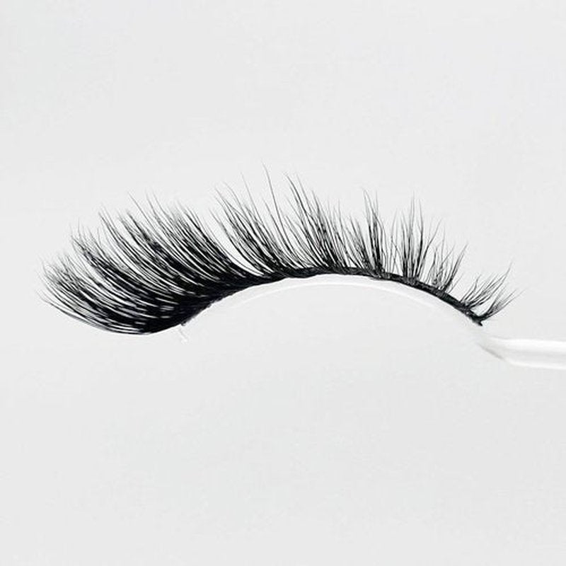 LODEVA 3D CAT EYE LASHES-FOX EYE LASHES-FAUX MINK LASH-FALSE STRIP LASHES-NATURAL GLAM-WATERPROOF-REUSABLE-15mm 1Pair (MYSTERIOUS)