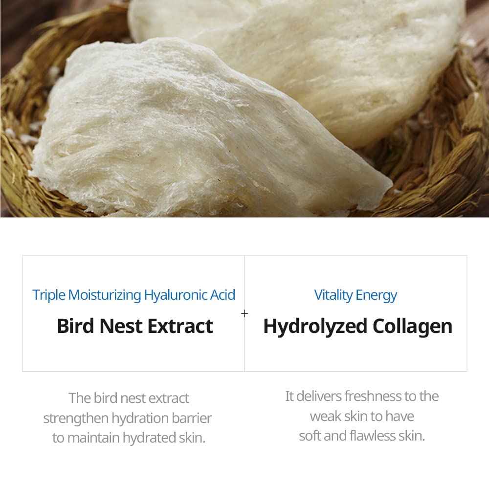 JMsolution Active Bird's Nest Moisture Mask Prime (10 Sheets) | [3.5 Billion Sold] K-Beauty Face Mask with Swiftlet Nest Extract for Deep Hydration & Radiance | Revitalizing Facial Sheet Mask