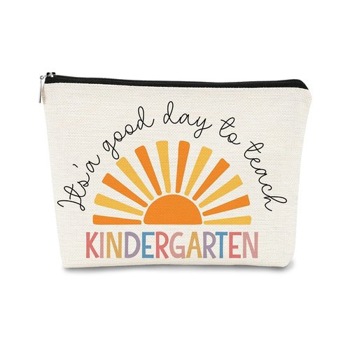 Teacher Appreciation Gifts,Teacher Gifts,Kindergarten Teacher Gifts, Teacher Must Haves Sunshine Teacher Survival Kit Bag Kindergarten Teacher Cosmetic Bag,Birthday Gifts For Kindergarten Teacher