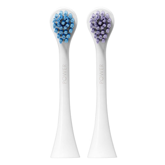 Curaprox Hydrosonic Brush Heads Power Duo – for Healthy Gums, Braces & Implants | Gentle Yet Powerful Sonic Cleaning | 2-Pack | Compatible with All Curaprox Sonic Models | Swiss Made