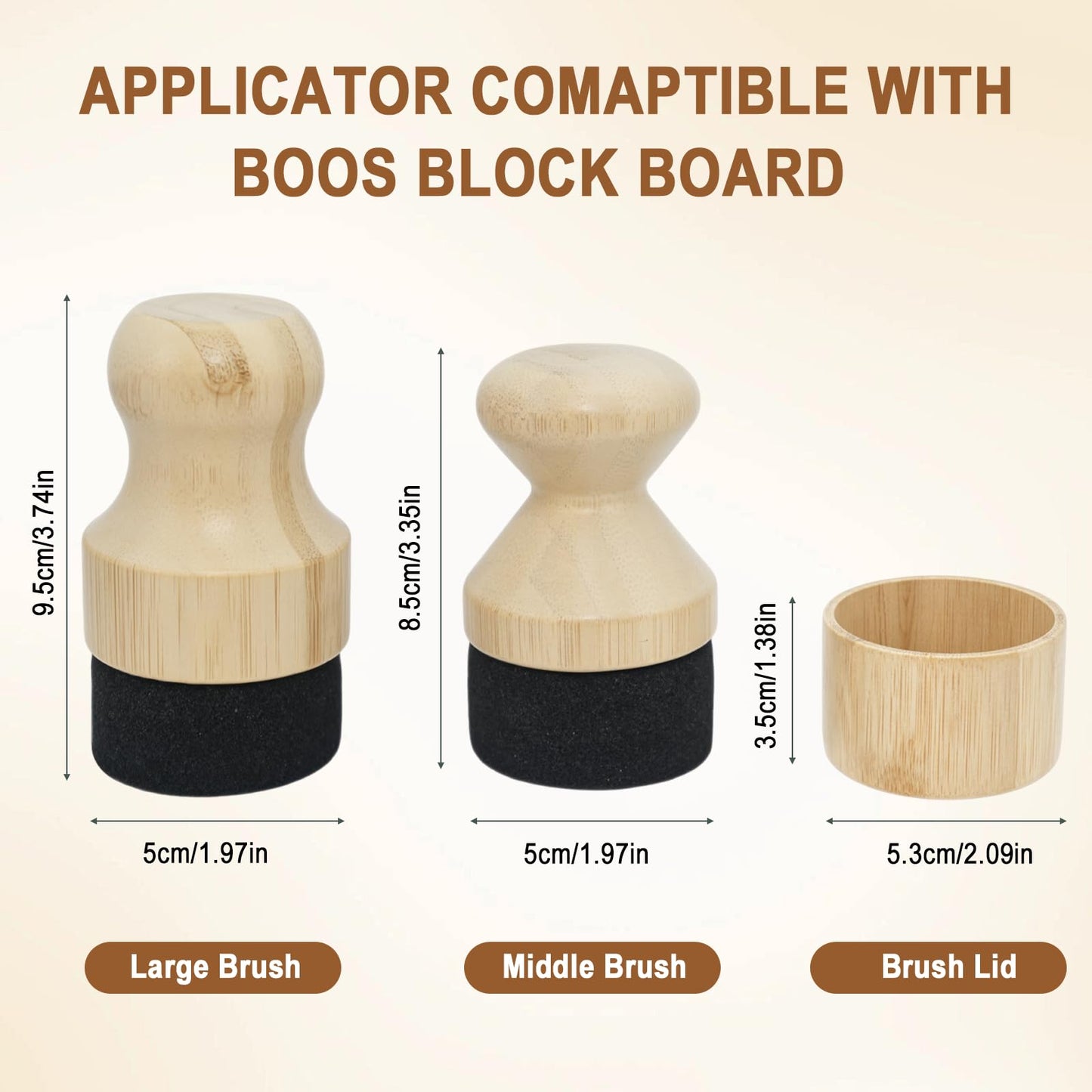 Mystery Oil Applicator Compatible with Boos Block Cutting Board