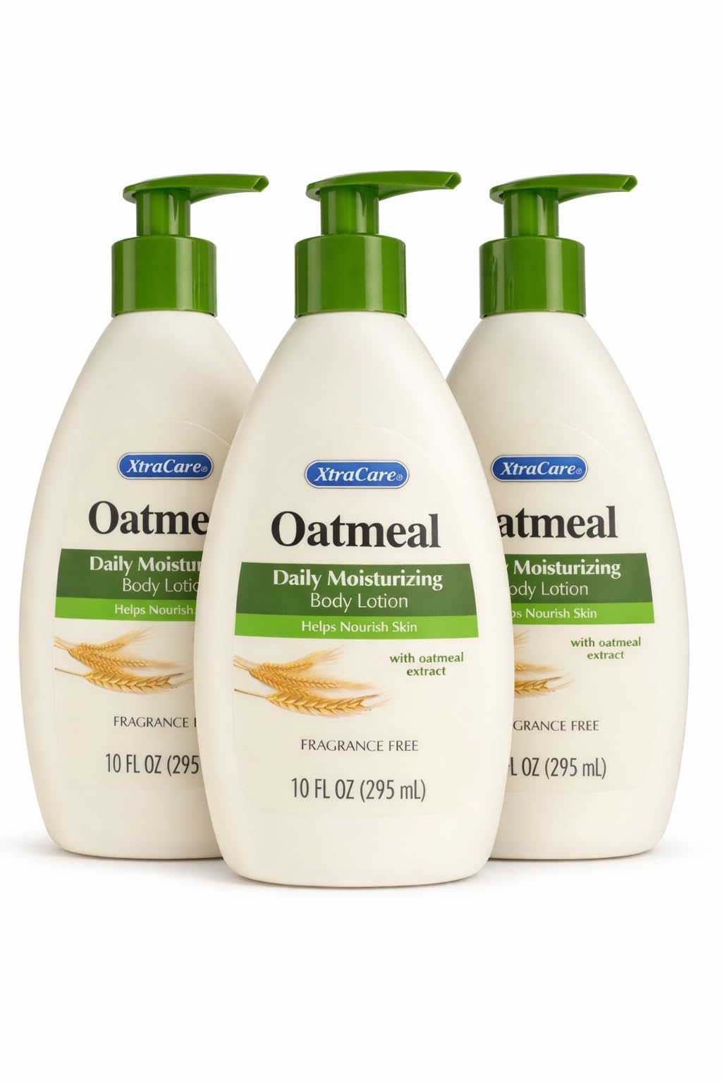 oatmeal Xtra.care Daily Moisturizing Body Lotion Extract, Soothing Hydration for Dry & Sensitive Skin, 10 fl oz (Pack of 3)