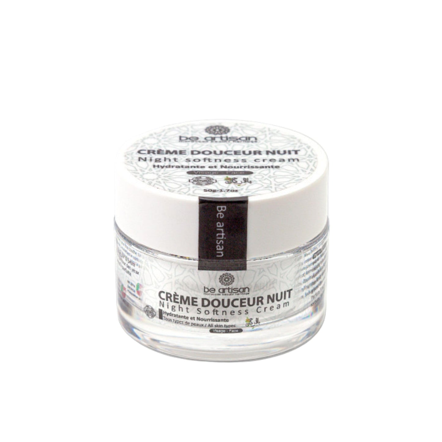 Be Artisan Night Face Cream with Prickly Pear Oil – 50 g (1.7 oz)