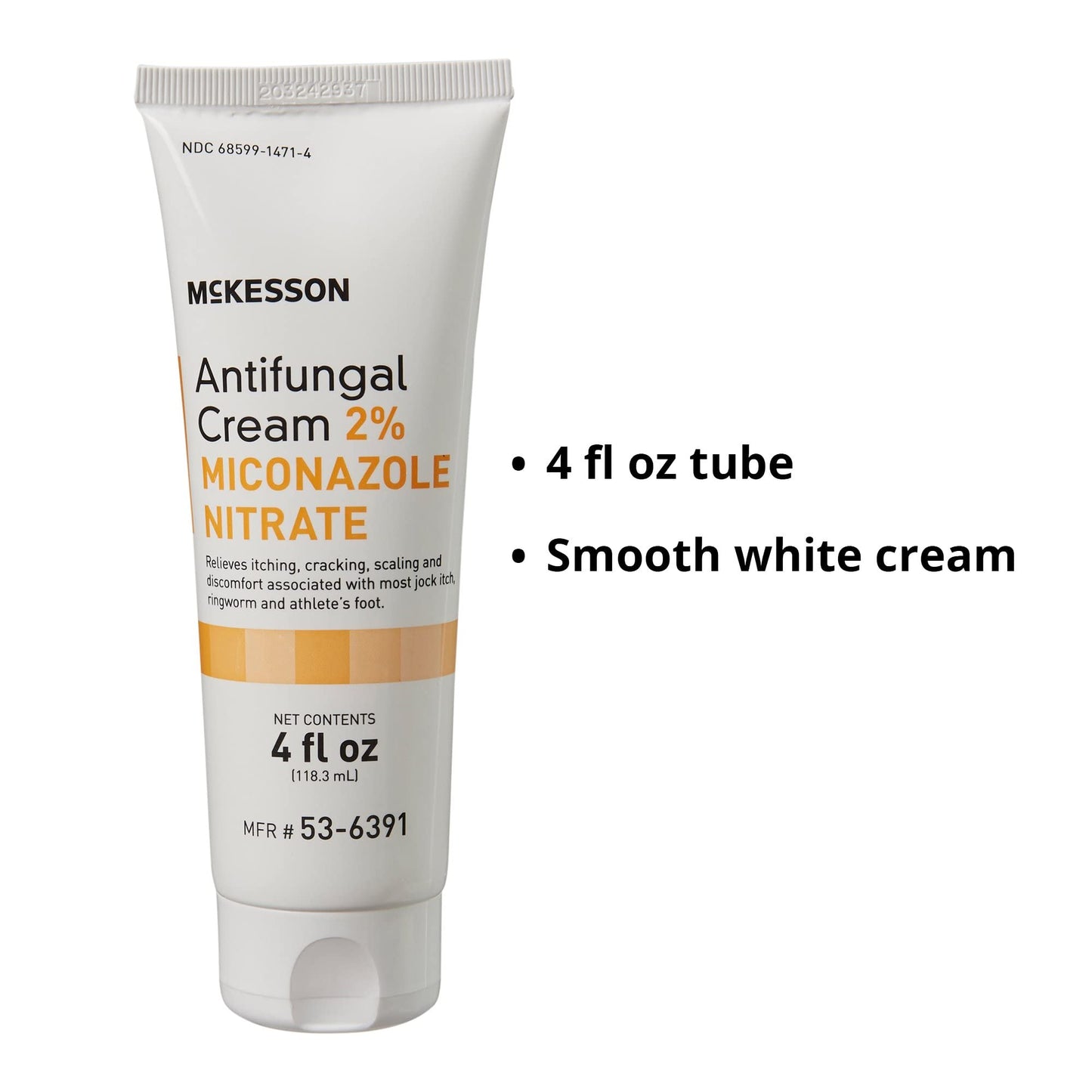 McKesson Antifungal Cream 2% Miconazole Nitrate Cream 4oz Tube (Each), # 6391 (Formerly Repara Antifungal Cream)