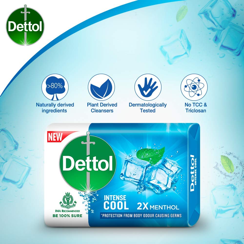 Dettol Cool Soap, 125g (Pack of 4)