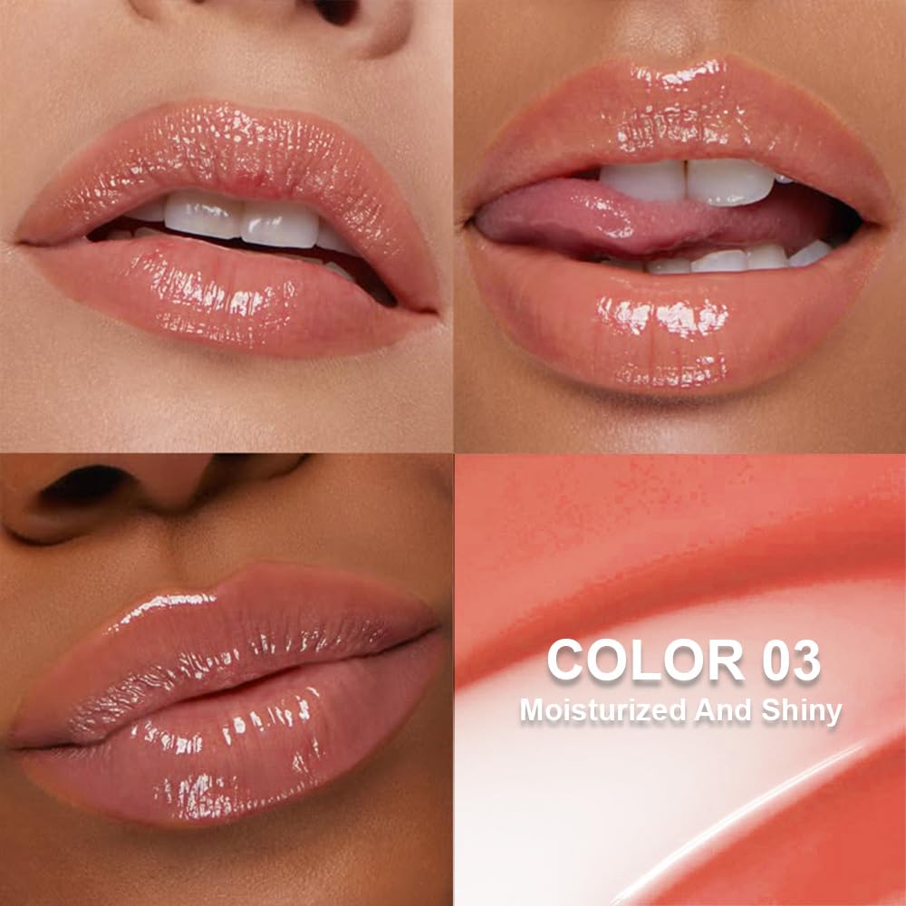 Light Gloss Tinted Buttery Lip Balm – Hydrating Lip Care with Nourishing Oils for Women’s Dry Lips, Natural Tint & Soft Gloss, Lip Plumper Moisture & Light Lip Stain Finish, Vegan #03 Strawberry Cake