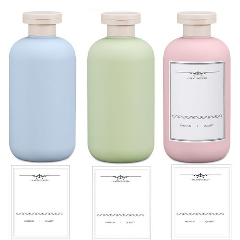 UMETASS 3 PACK Travel Shampoo Bottle, Empty Plastic Squeeze Bottles 6.8oz with Flip Cap, Lotion Container for Toiletries
