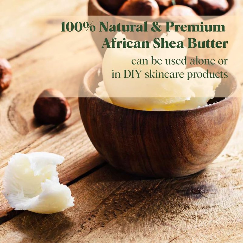 African Shea Butter - Pure Unrefined Organic Moisturizer for Skin & Hair | 1lb Size