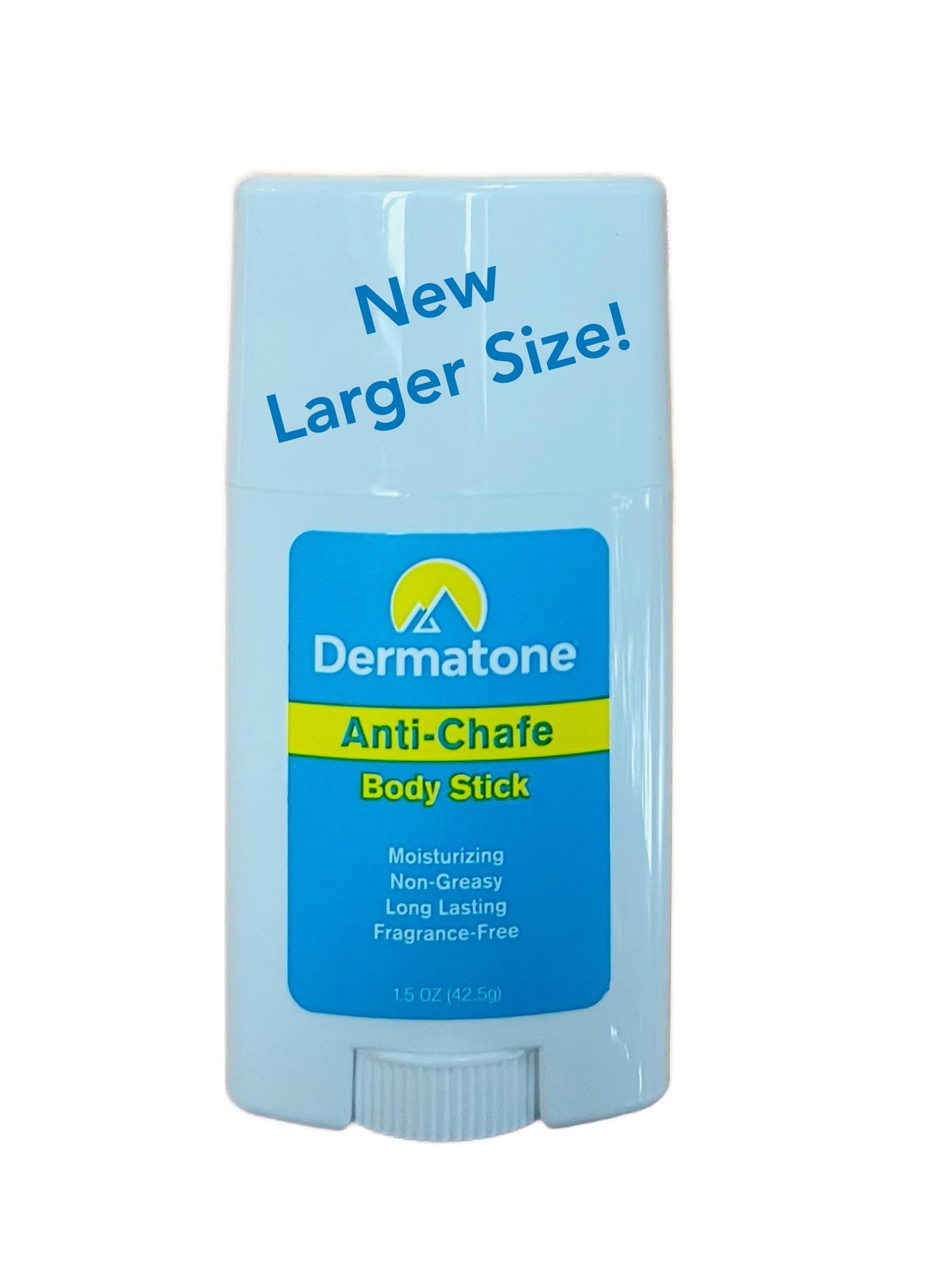 DERMATONE Anti Chafe Balm | No Chafing Stick | Larger Size | Fragrance Free, Non-Greasy | Prevent Thigh, Arm, Chest, Butt, Ball Rubbing Irritation, Daily Anti Friction, Large 1.5 oz stick