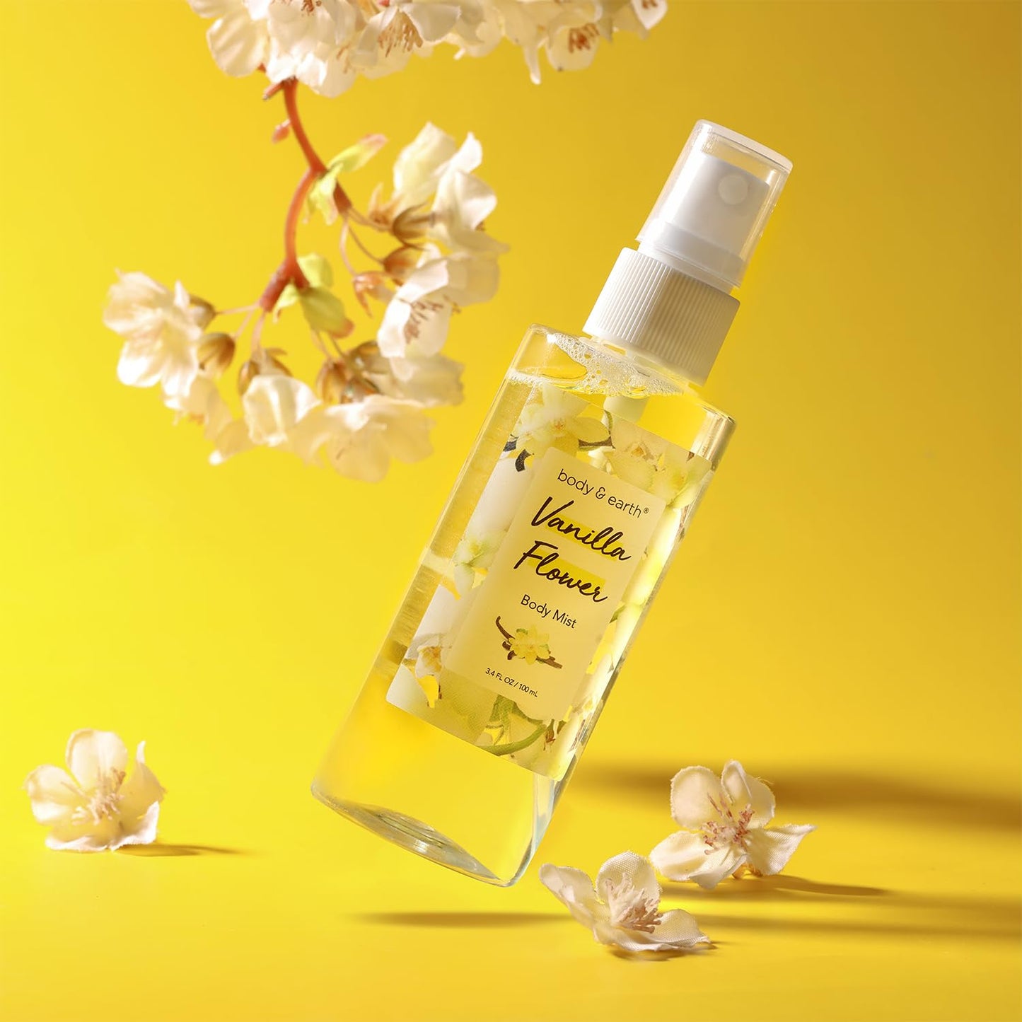 BODY & EARTH Body Mist Gift Set - Vanilla Spa Gifts for Women, Perfume, Body Lotion, and Body Scrub - Perfect Birthday Gifts for Moms, and Special Occasions,Unique Gift Ideas for Her
