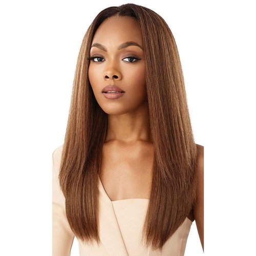 Outre Quick Weave Self Styled in 60 Seconds Neesha Soft & Natural New Half Wig Cap Laysflat Requires Less Leave Out NEESHA H302 (DR2/Hazelnut)