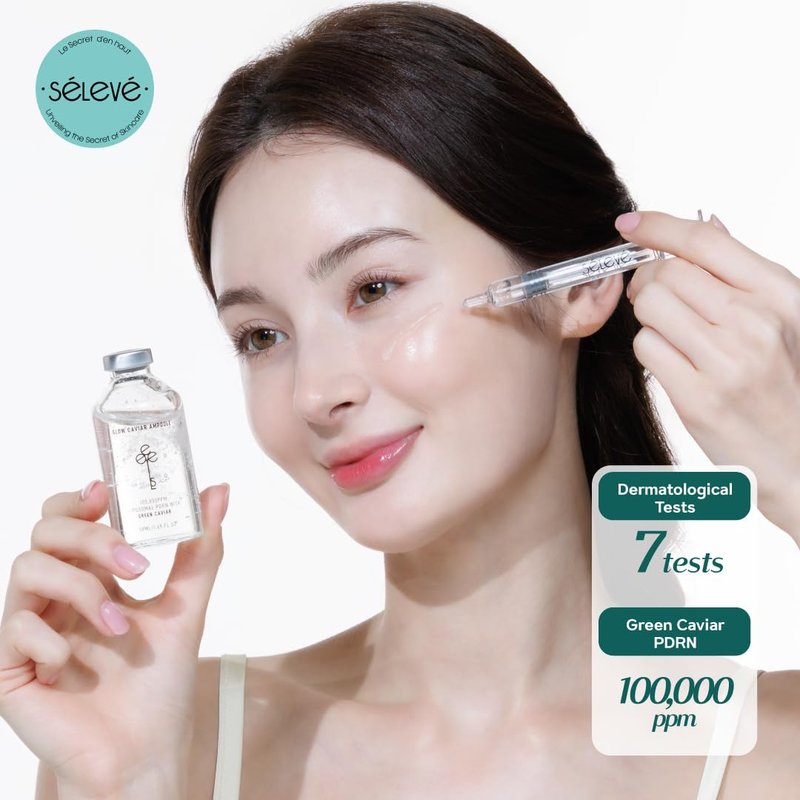 Glow Caviar Hydration & Radiance Duo | Green Caviar Ampoule & Glow Cream with Niacinamide & Ferulic Acid for Sensitive & Dry Skin