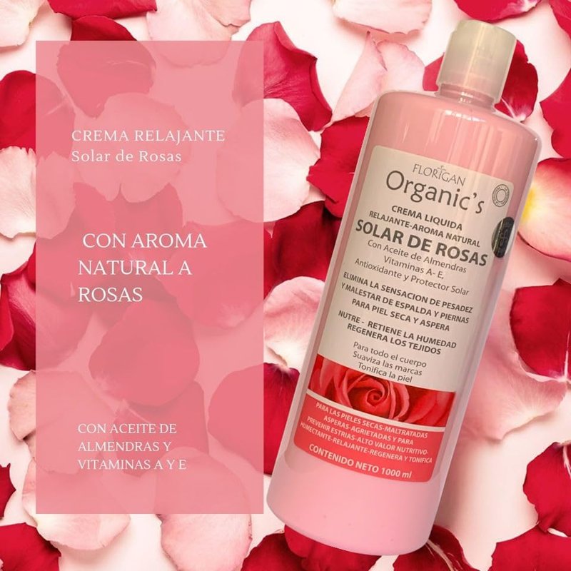 Relaxing Body Lotion - Solar De Rosas Scent | 1 Liter Hydrating Formula
