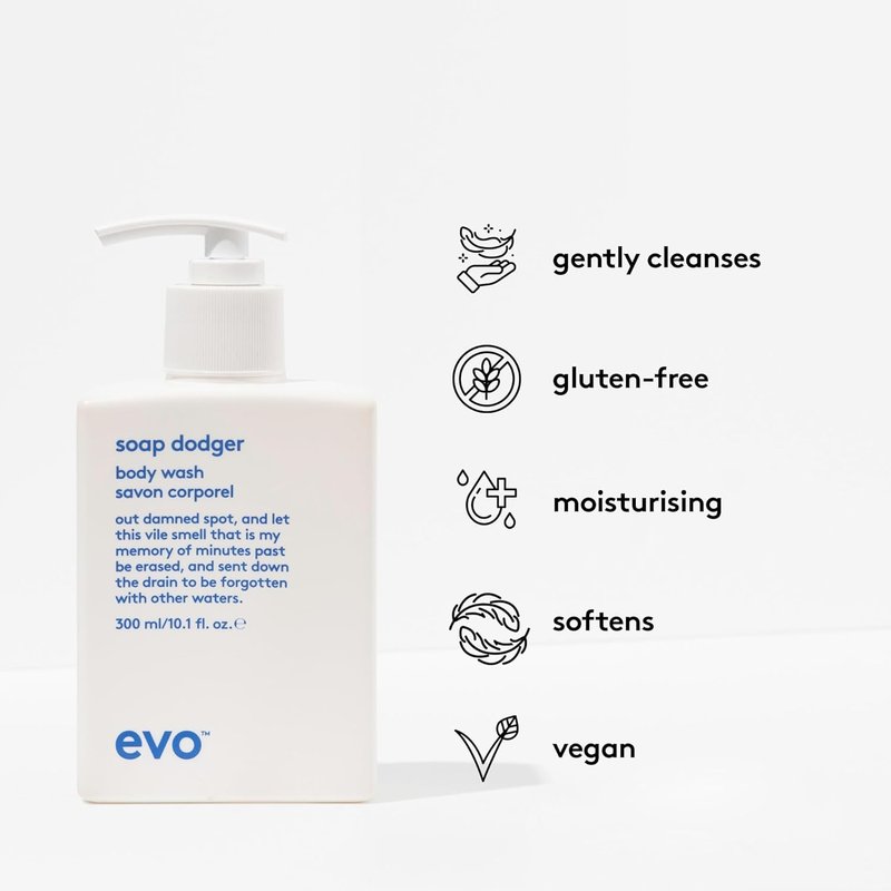 EVO Paraben-Free Body Wash | Cleansing & Moisturizing Formula for All Skin Types - 10.1 fl oz