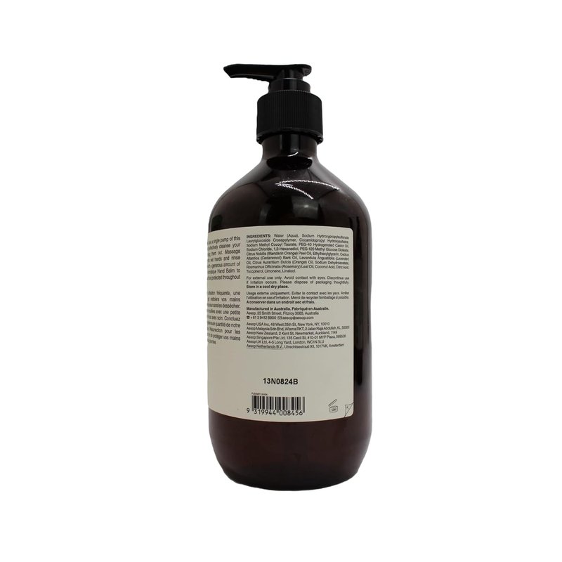 Aesop Resurrection Hand Soap - Geranium Leaf Body Wash | Paraben-Free, Vegan | 16.9 oz