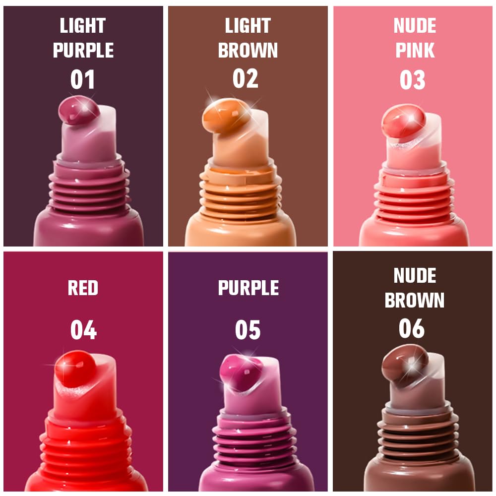 Summer Lip Butter Lip Balm Glow Reviver Lip Gloss, Melting Lip Serum, Ultra-Hydrating Natural Vegan Lip Balm, Sheer-Tinted Shine & Hydration, Soothes & Softens Dry Lips (Light Brown)
