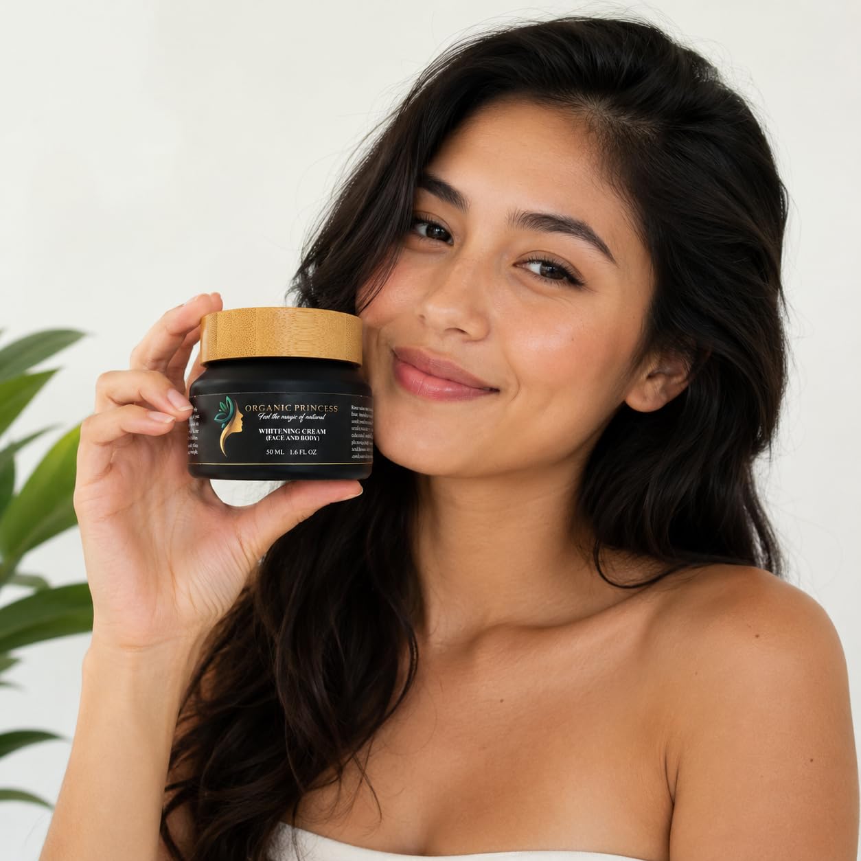 Organic Princess Whitening Cream for Face and Body, Reduces Dark Spots, Evens Skin Tone, 50 ML 1.6 FL OZ