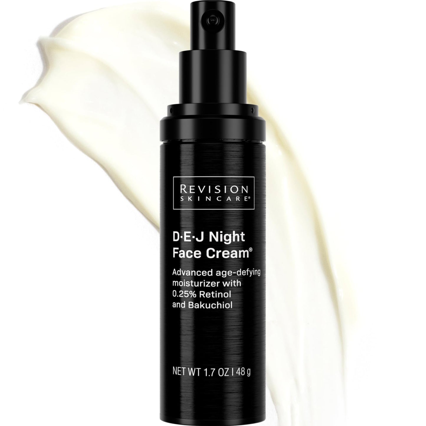 Revision Skincare D·E·J Night Face Cream®, Anti Aging Moisturizer, Antioxidant Rich with Retinol and Bakuchiol, 1.7 oz