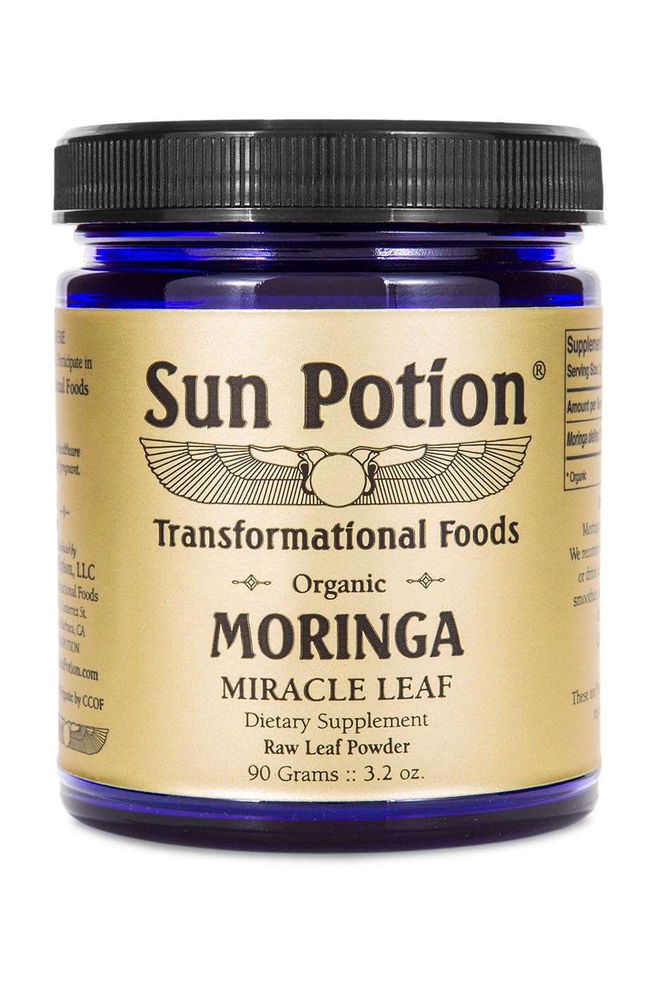 Sun Potion Organic Moringa Leaf Powder | Moringa Oleifera | Superfood | 90g
