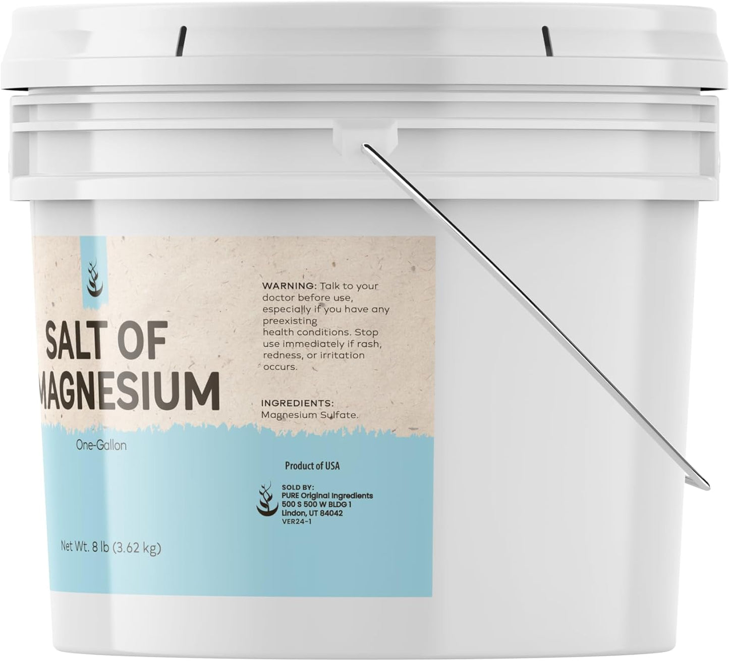 Pure Original Ingredients Epsom Salt (10 lb) Pure Magnesium Sulfate, Soaking Solution