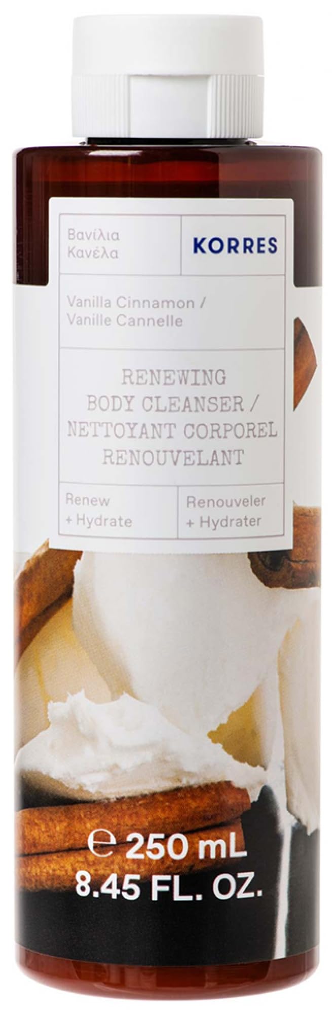 KORRES | Renewing Body Cleanser Vanilla Cinnamon | 250ml