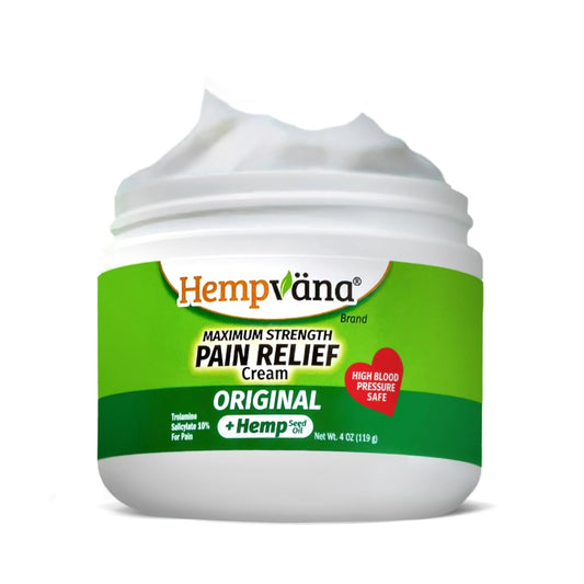 Hempvana Original Relief Cream - Maximum Strength Hemp Cream for Muscle & Joint Pain Relief | 4 oz