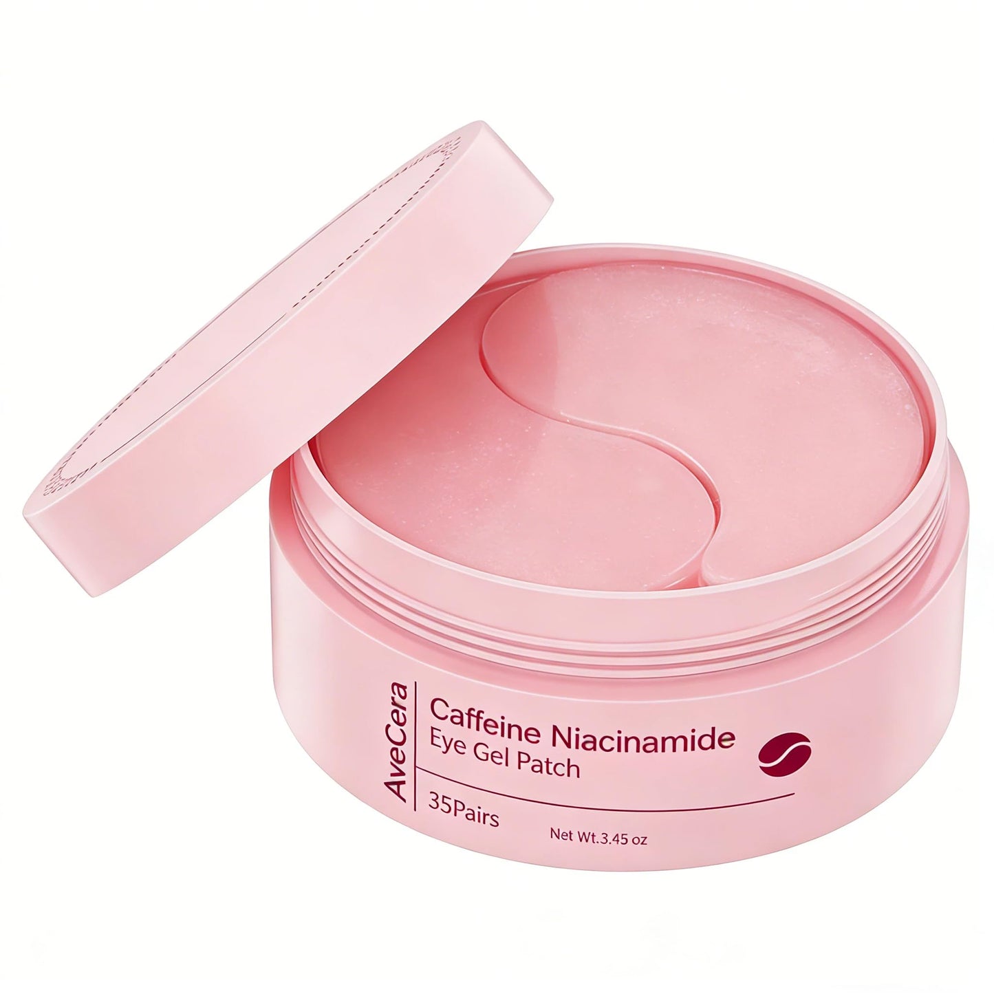 AveCera Under Eye Patches for Dark Circles, Puffiness and Fine Lines Cooling Eye Masks with Caffeine, Niacinamide & Hyaluronic Acid, Depuffing, Brightening, Hydrating Under Eye Patches