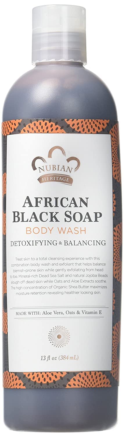 African Black Soap Body Wash with Tea Tree Oil & Aloe - 13 Fl Oz, 2-Pack