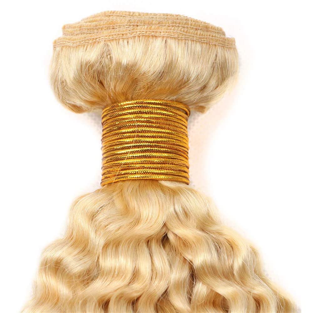613 Bundles Honey Blonde Bundles 16 18 20 Inch Human Hair Bundles Brazilian Kinky Curly Hair 3 Bundles Unprocessed Virgin Hair Bundles Blonde Human Hair 3 Bundles Hair Extensions