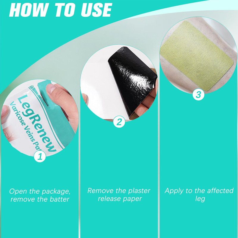 Varicose Veins Patch - 2PCS Natural Treatment for Legs | All Skin Types