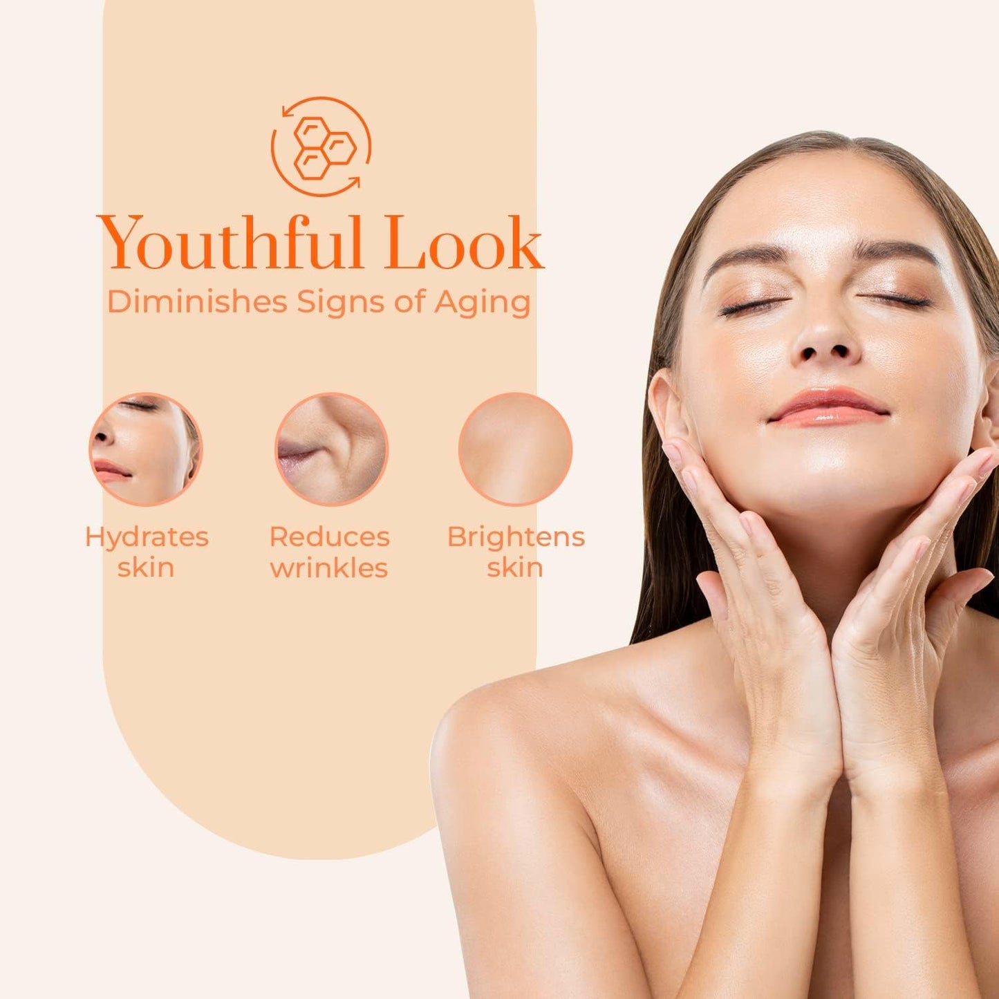 Clear Beauty Vitamin C & Collagen Face Mask - Dermatologist Tested - Diminishes Fine Lines & Wrinkles, Anti-Aging, Natural Ingredients, Cruelty-Free Korean Skin Care - All Skin Types