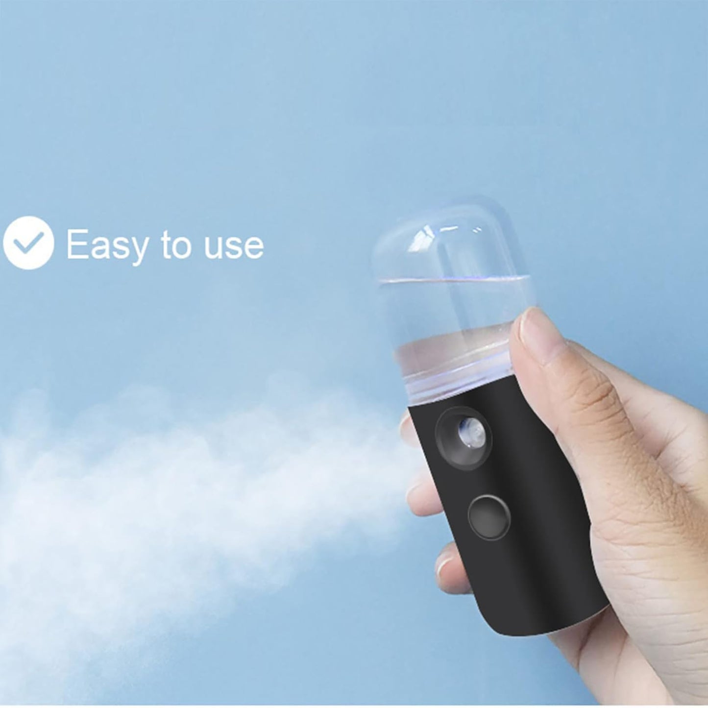Kingsmile Mini Nano Mister, Black Handy Lash Mister for Eyelash Extensions