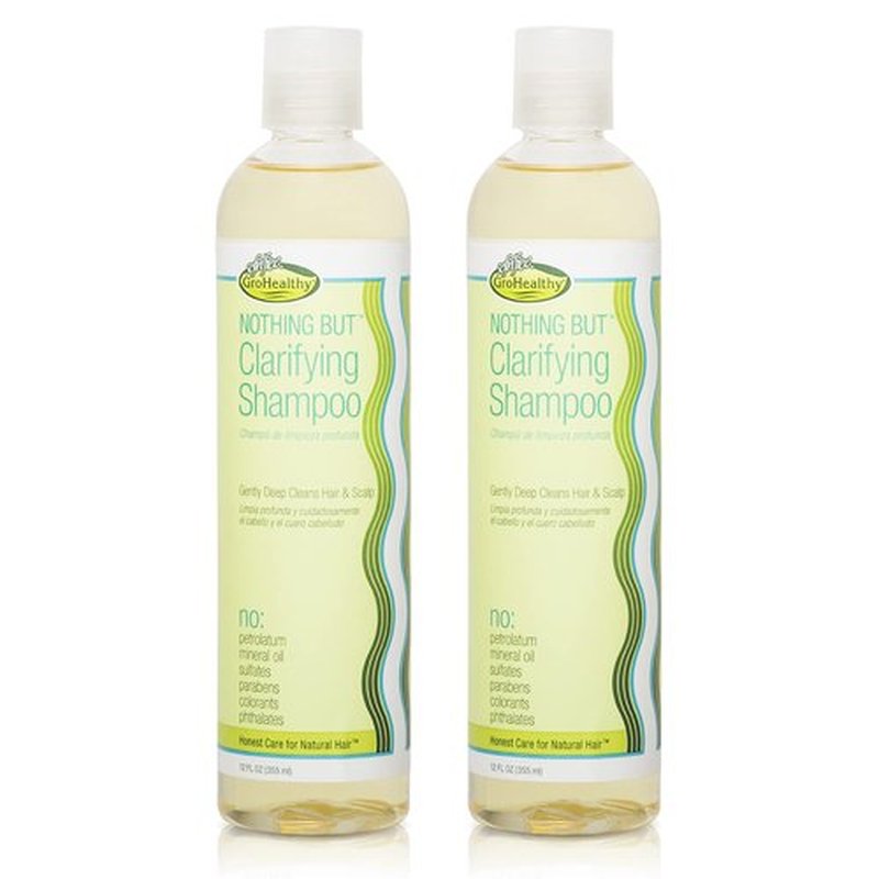 NOTHING BUT Clarifying Shampoo Sulfate-Free Detox for Natural Hair - Hair Shampoo - Removes Buildup - 12oz - Pack of 2