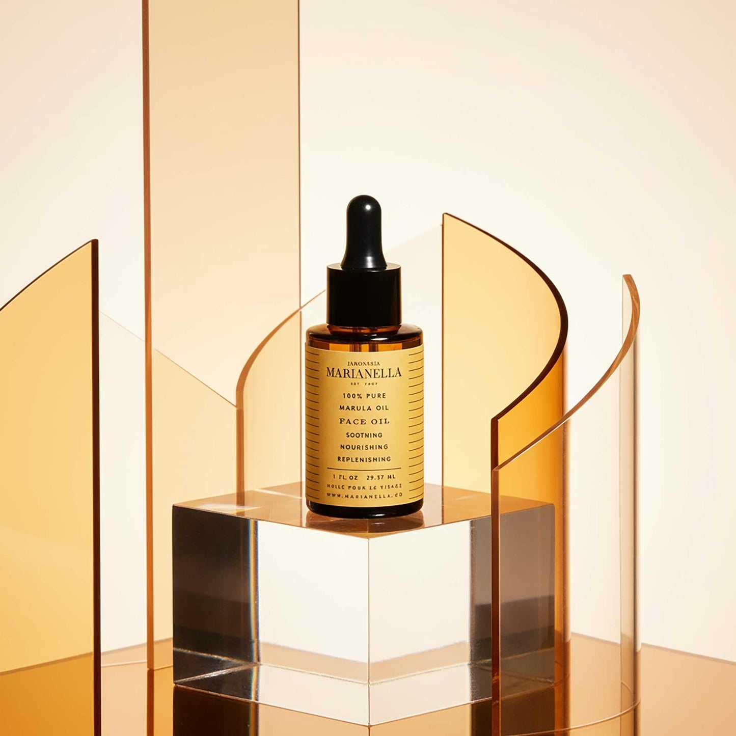 Jaboneria Marianella 100% Pure Face Oil — Squalane, Rosehip, Sea Buckthorn, Marula & Plum — Anti-Aging Facial Oil for All Skin Types — Handcrafted in Brooklyn