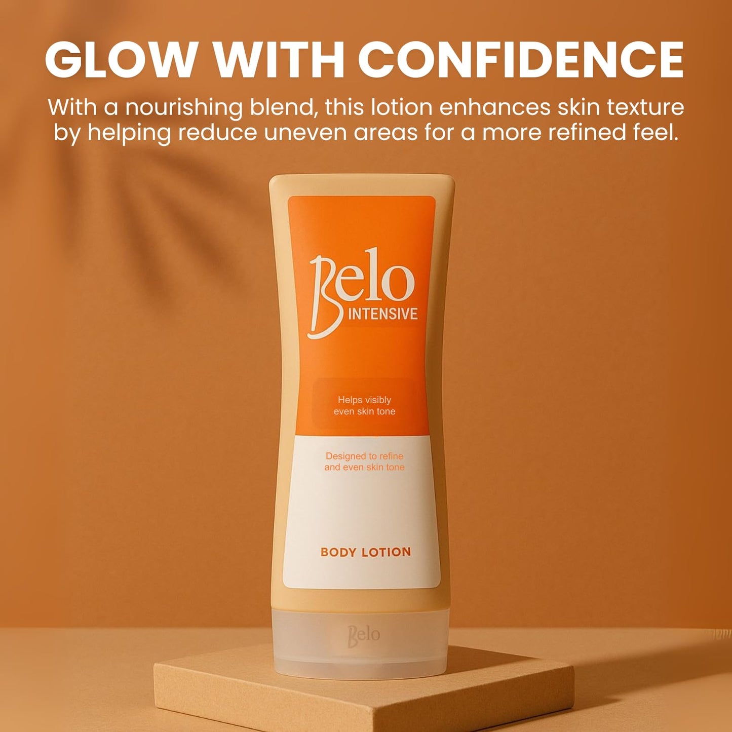 Belo Essentials Intensive Body Lotion Smooth Texture Fast Absorbing Lightweight Daily Use Hydration Boost Care - 200mL x 3 Bottles