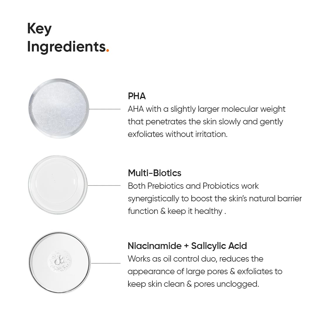 Minimalist Hydrating Toner for Face | 3% PHA Facial Toner for Pore Tightening | Mild Exfoliation, pH Balancing & Rebalancing Skin Microbiome | for Women & Men | 5 Fl Oz / 150 ml