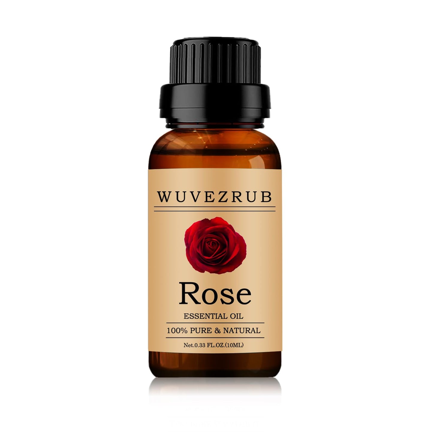 Wuvezrub Rose Essential Oils 10ML, 100% Pure and Natural Essential Oil for Aromatherapy Diffuser - 0.33 Fl Oz/Rose