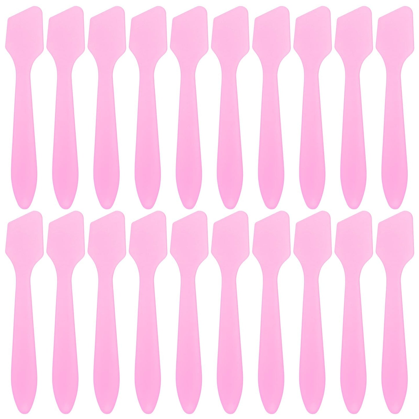 Tbestmax 300 PCS Mini Cosmetic Spatulas 3.2" x 0.6" Disposable Makeup Spatulas, Plastic Spatulas Pink Facial Creams Skin Care Spatulas