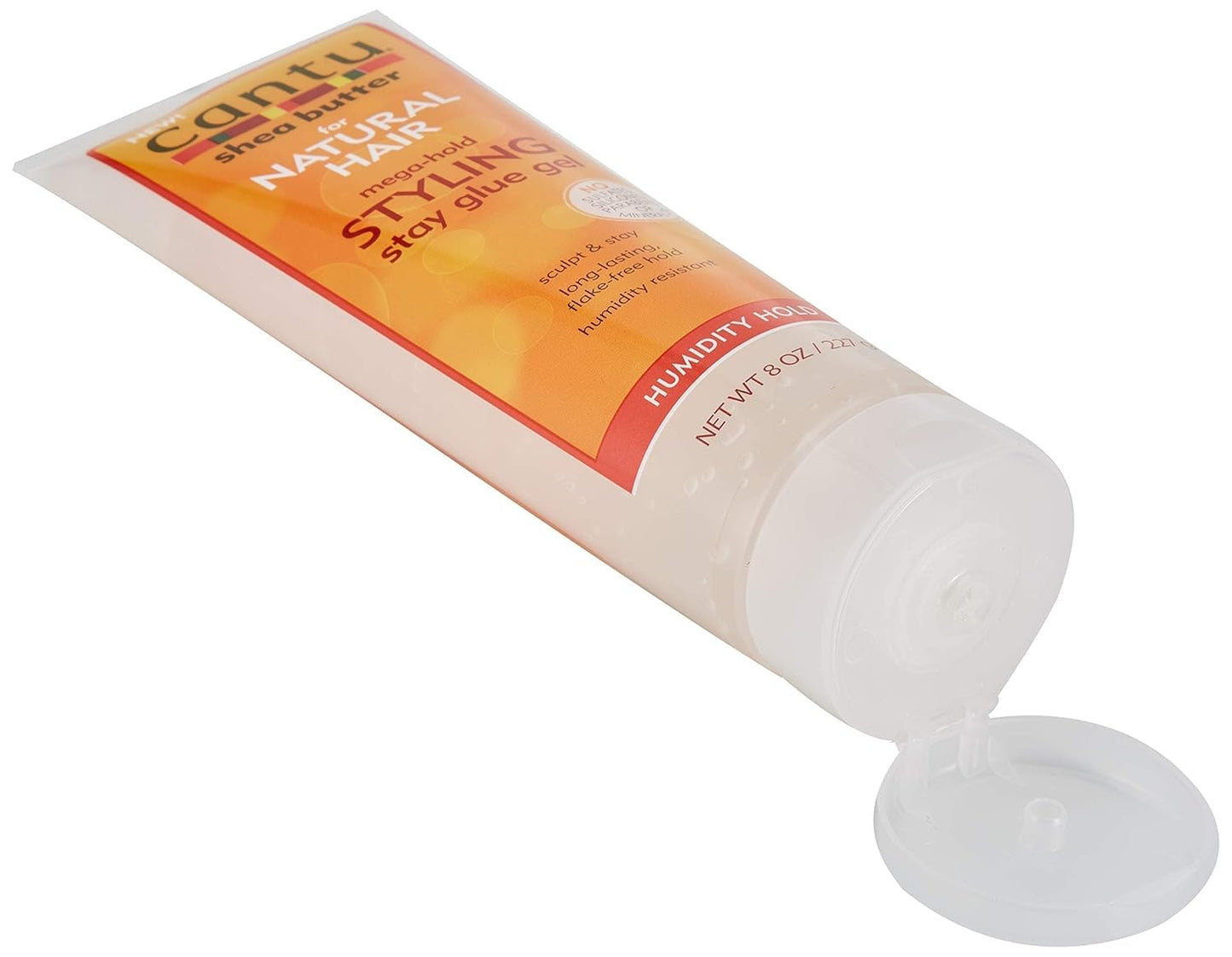 Cantu Natural Hair Styling Gel Stay Extreme Hold Tube, 8 Oz