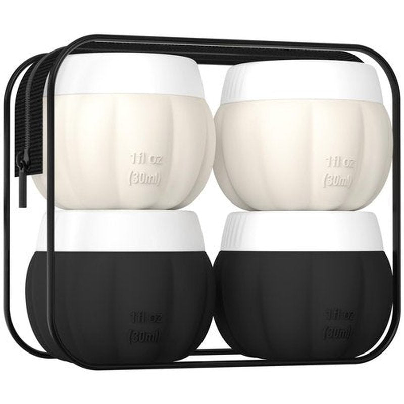 Ruinovate Tsa Travel Containers for Toiletries Leak Proof 1OZ, Silicone Travel Jars with Lids for Creams, Mini Travel Bottles for Toiletries Tsa Approved, Lotion Travel Size Containers for Toiletries