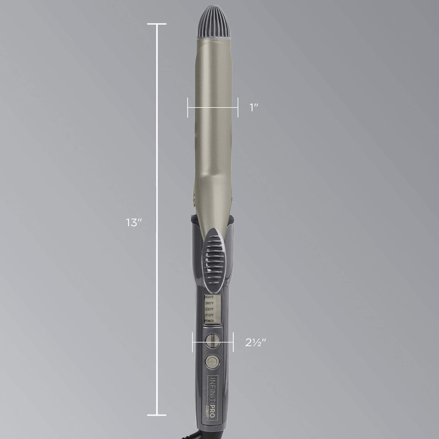 Tourmaline Ceramic Tapered Curling Wand - 1 1/4" to 3/4" for Beachy Waves
