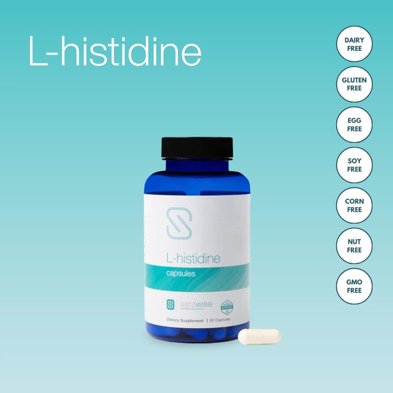 Dr. Ana Maria Temple L-Histidine 600 Mg Capsules - Amino Acid for Clear Skin | Safe for Kids | 60 Count