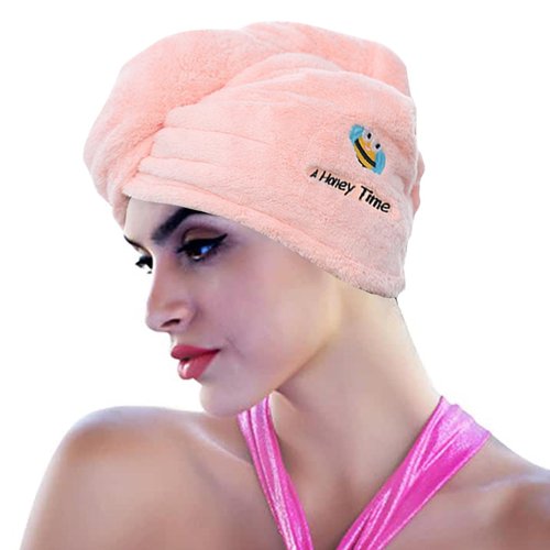 Thick Hair Drying Towels - Rapid Dry Microfiber Wrap for Long Curly Hair | Absorbent Turban for Women & Girls | Great for Bath & Shower