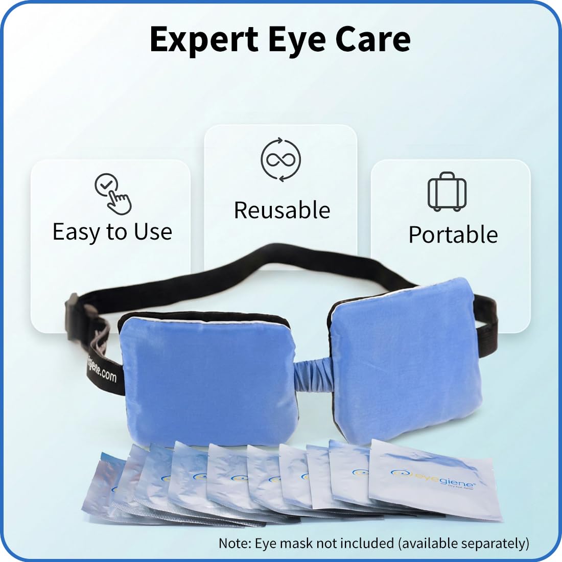 EyeGiene 30 Pairs of Warming Wafers for Insta-Warmth System Eye Mask, Dry Eye Mask, Multi-Use Heat Treatment for Dryness, Fatigue, Styes, Blepharitis, Medical Device, Travel Accessories, Refill Pack
