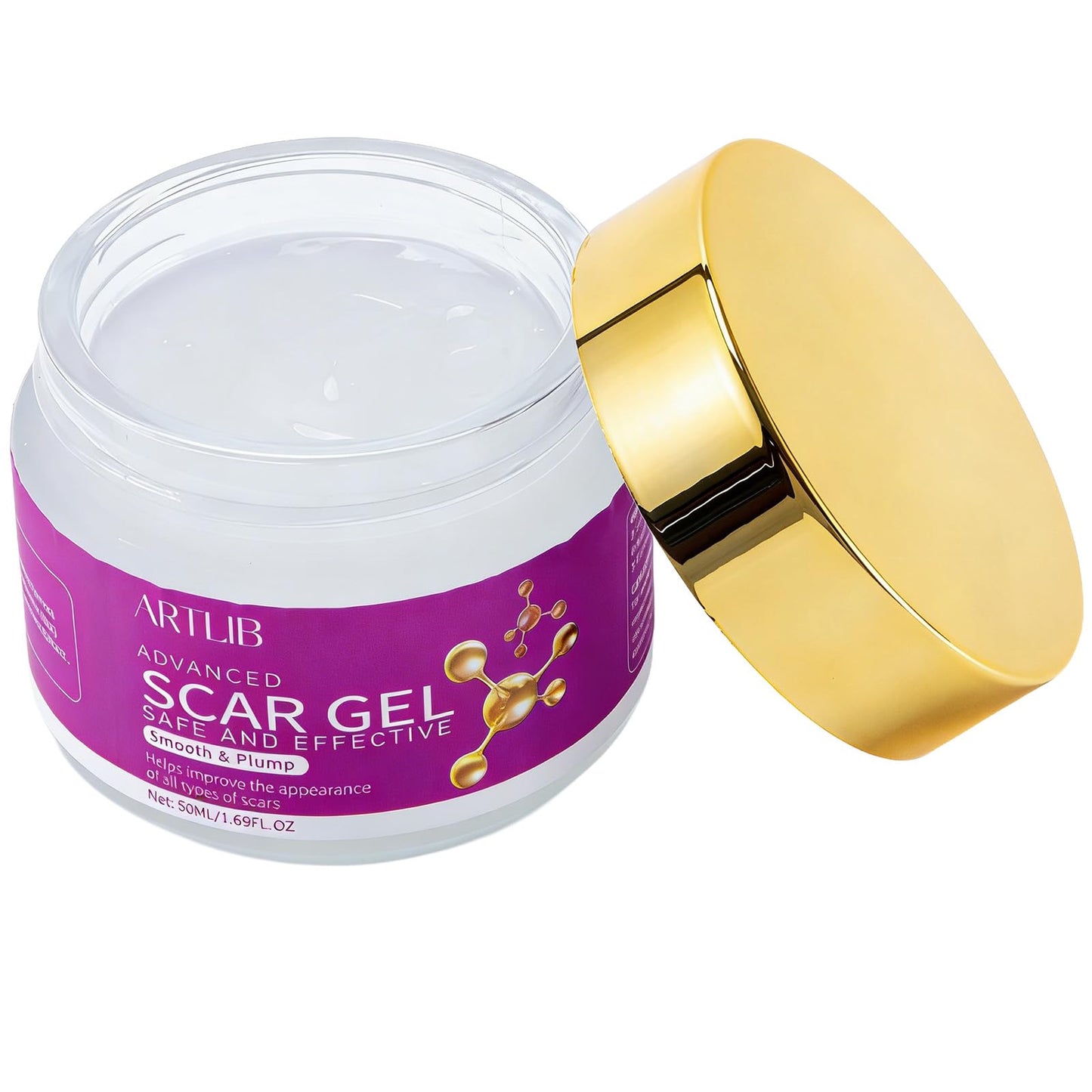 Scar Cream,Silicone Scar Gel,Helps Reduce Surgical Scars,Acne,Burn,Keloids Bump,Stretch Marks, Advanced Scar Removal Cream for Old and New Scars(1.69oz)